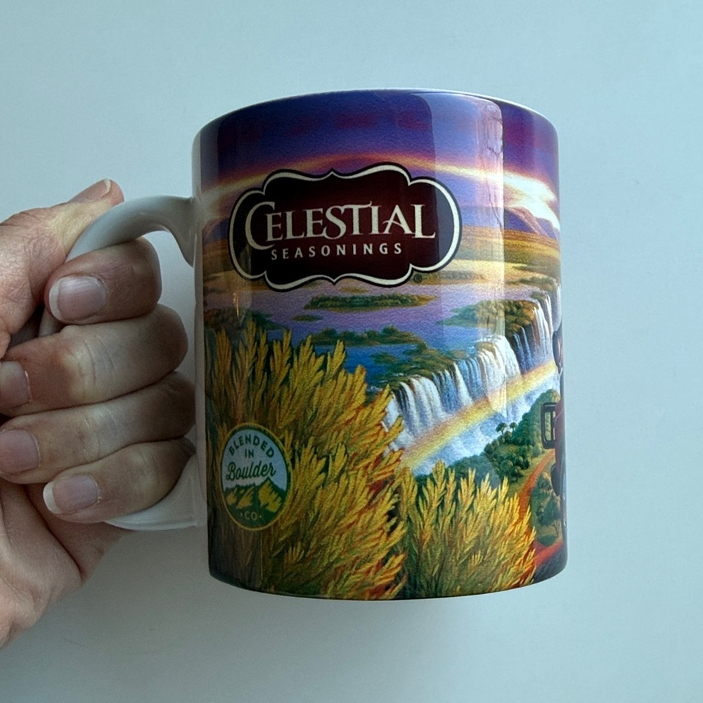 Discontinued RARE  2- Celestial Seasonings Safari Spice Tea Mugs